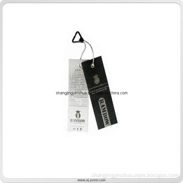 Custom Coated Paper Printed Hang Tags for Garment